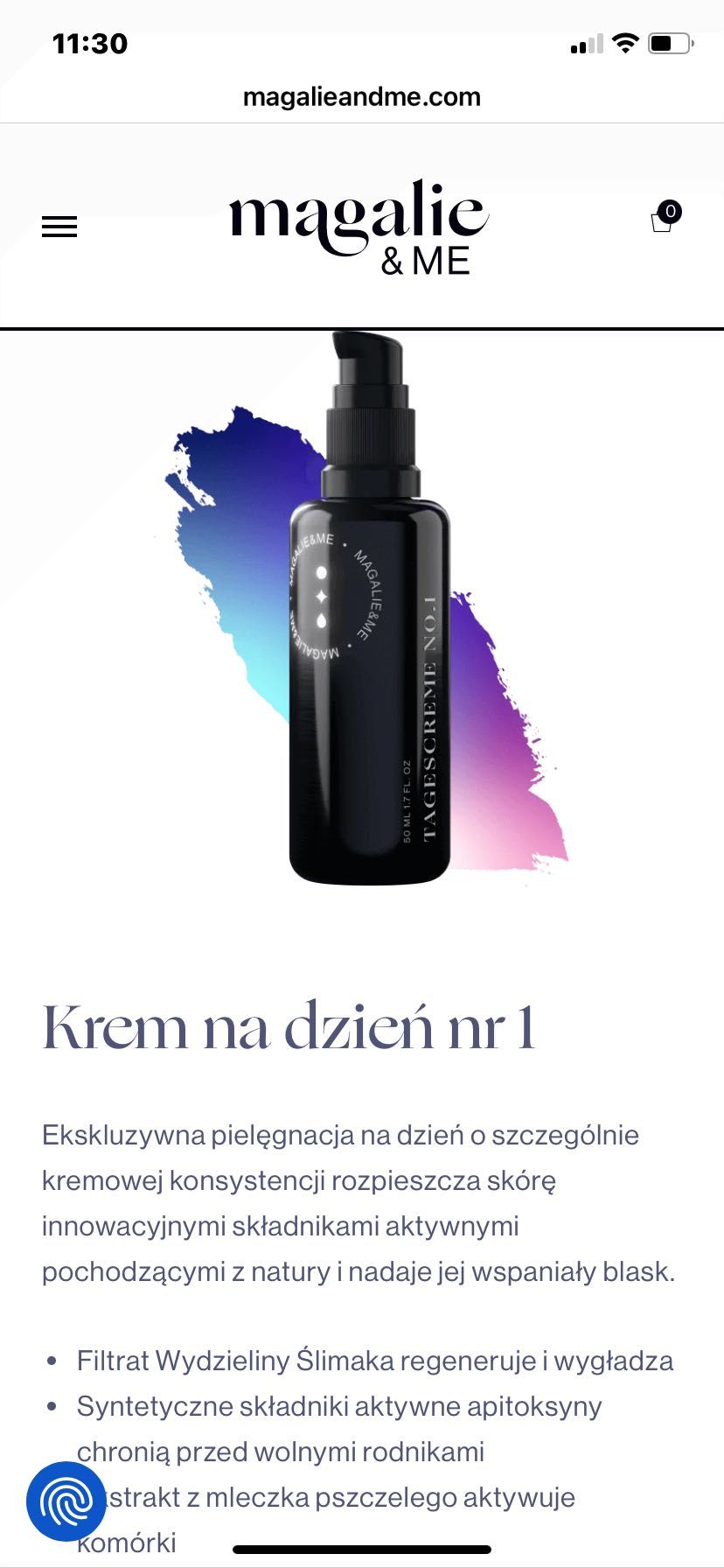 Krem na dzień Magalie & ME NO.1 z kolagenem, 50 ml.