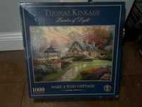 Puzzle Gibsons Thomas Kinkade  Make a wish Cottage 1000