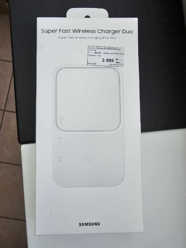 Бездротовий З/П Samsung 15W Wireless Charger Duo with TA White