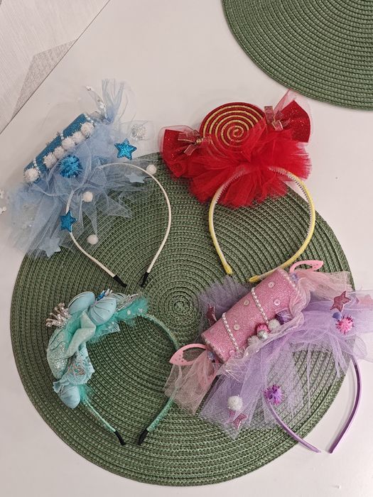 Новорічні святкові обручі   сніжинка цукерка  ялинка  іграшка єдиноріг