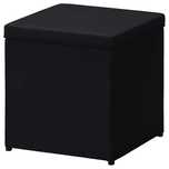 Repousa-pés c/arrumação, Ransta preto BOSNÄS Ikea