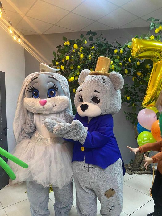 Танцующие куклы, поздравление.Ростовая кукла.Шары с гелием.Аниматоры