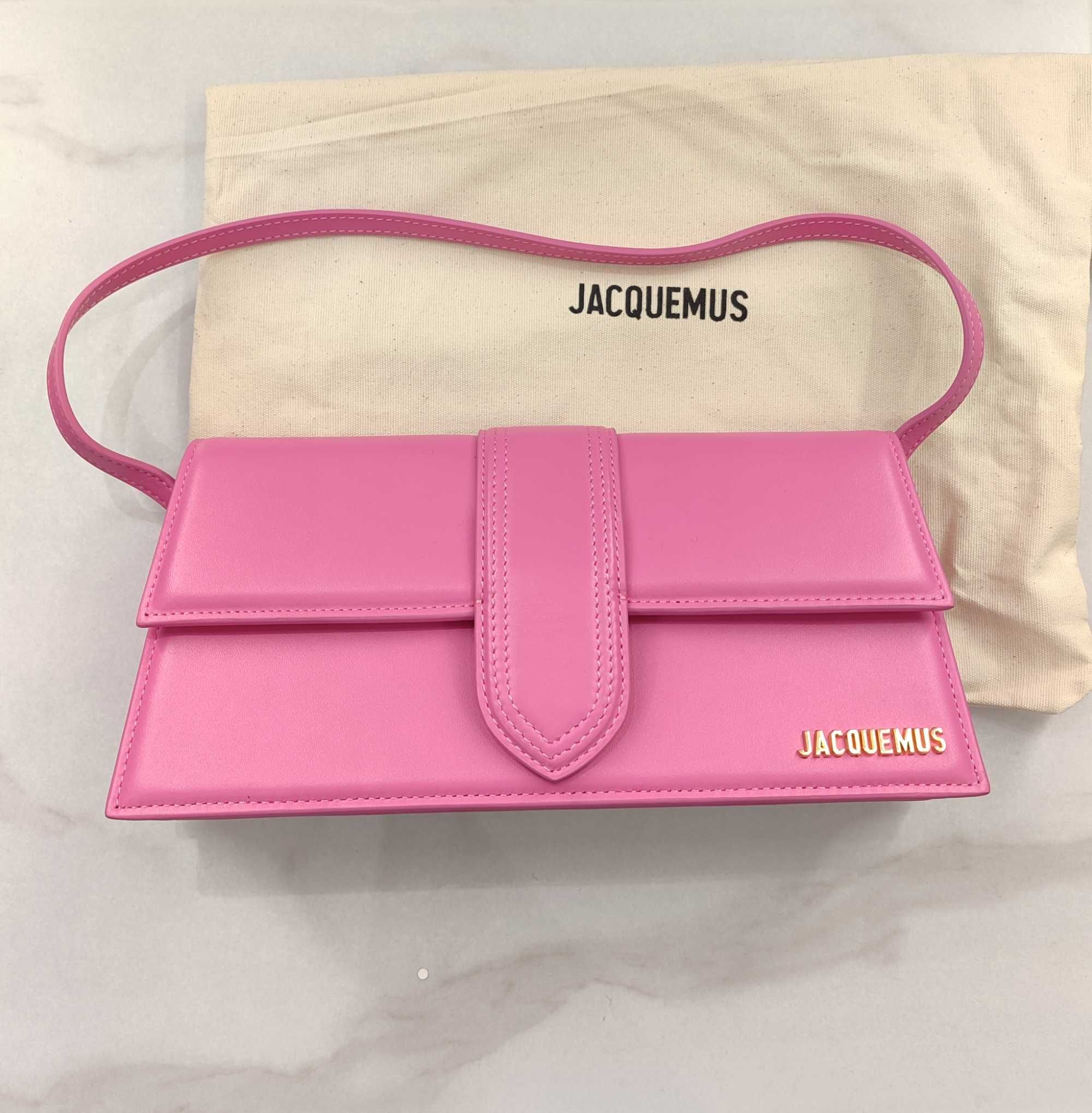 Сумка Jacquemus Le Bambino long flap bag Pink