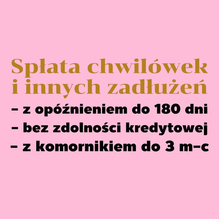Prywatna pożyczka na spłatę chwilówek !!! Dobre warunki !!!