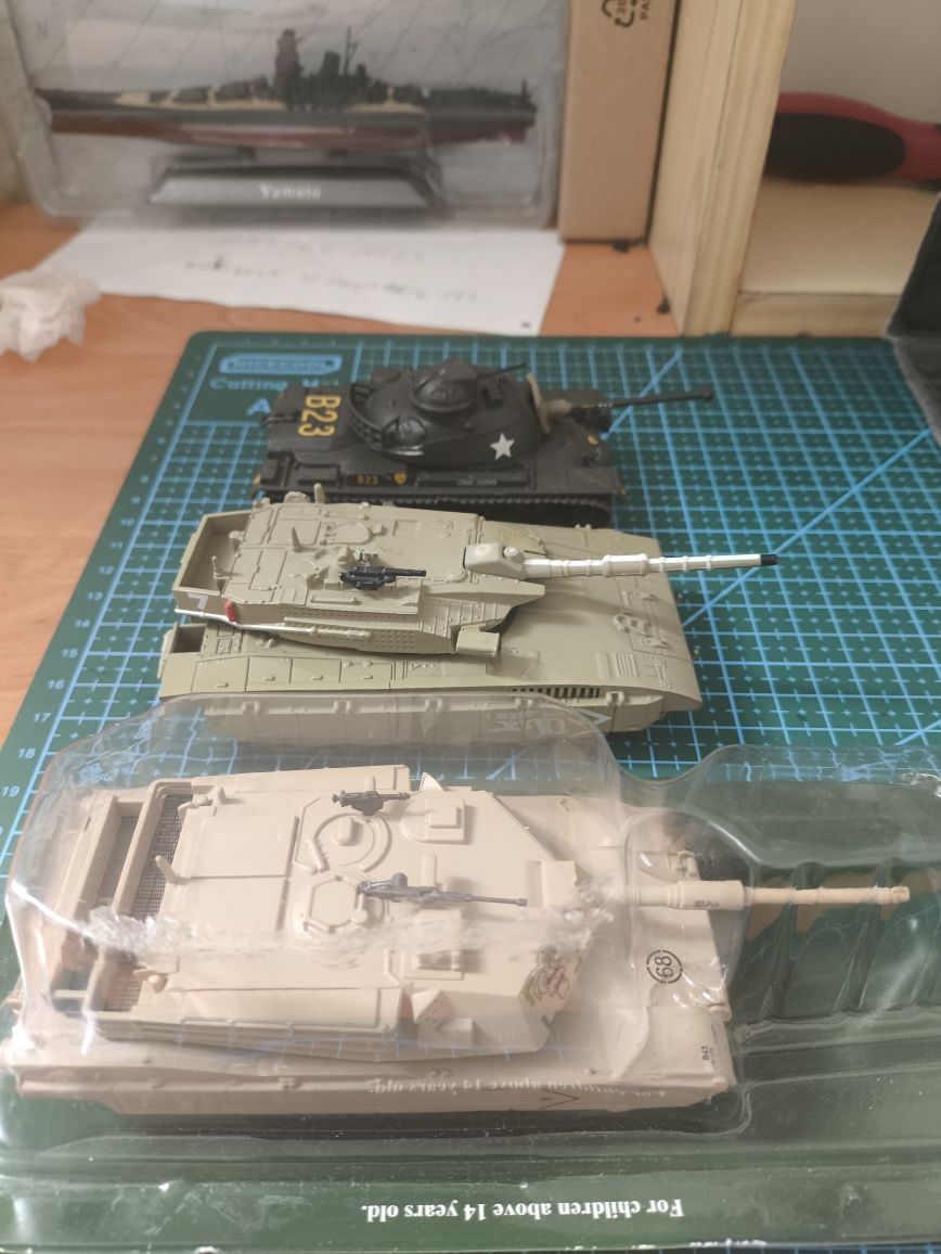 Zestaw modele czołgów  podstawowy w skałę 1/72