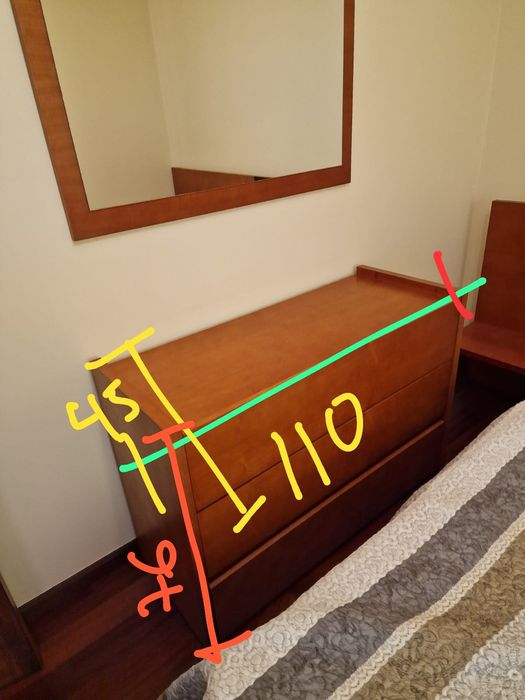 Conjunto Quarto Cerejeira Maciça