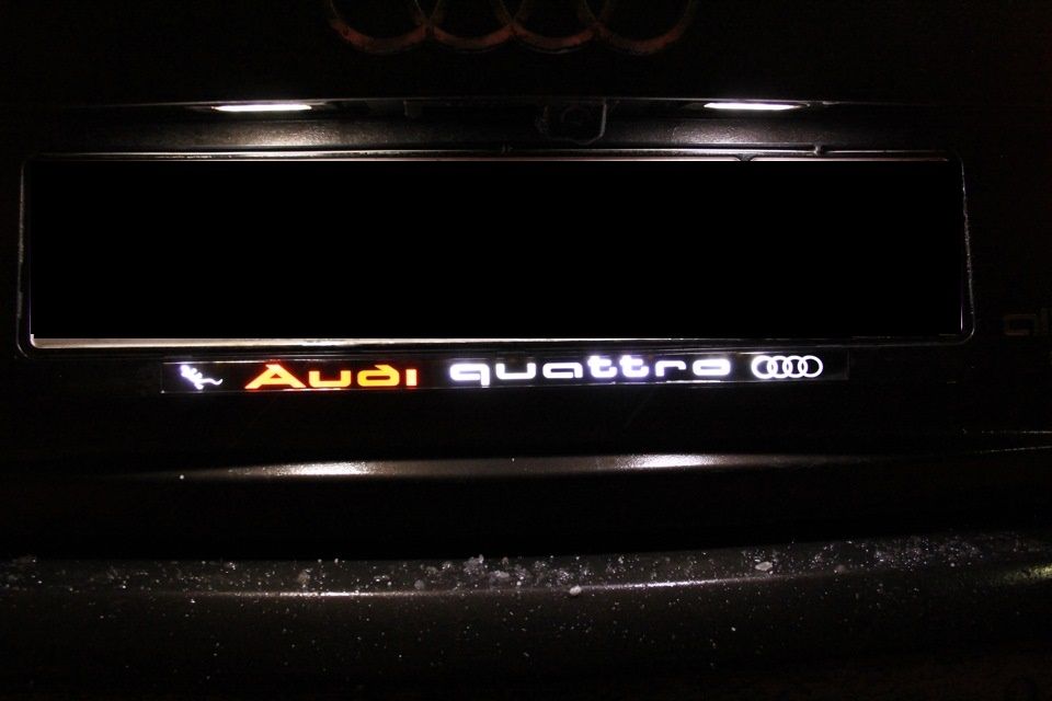 Делаем Рамки под номера Audi с LED подсветкой или Без , автономер Ауди