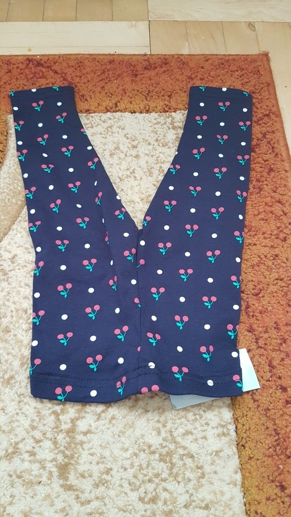 Getry primark 9-12 legginsy 80  nowe granatowe