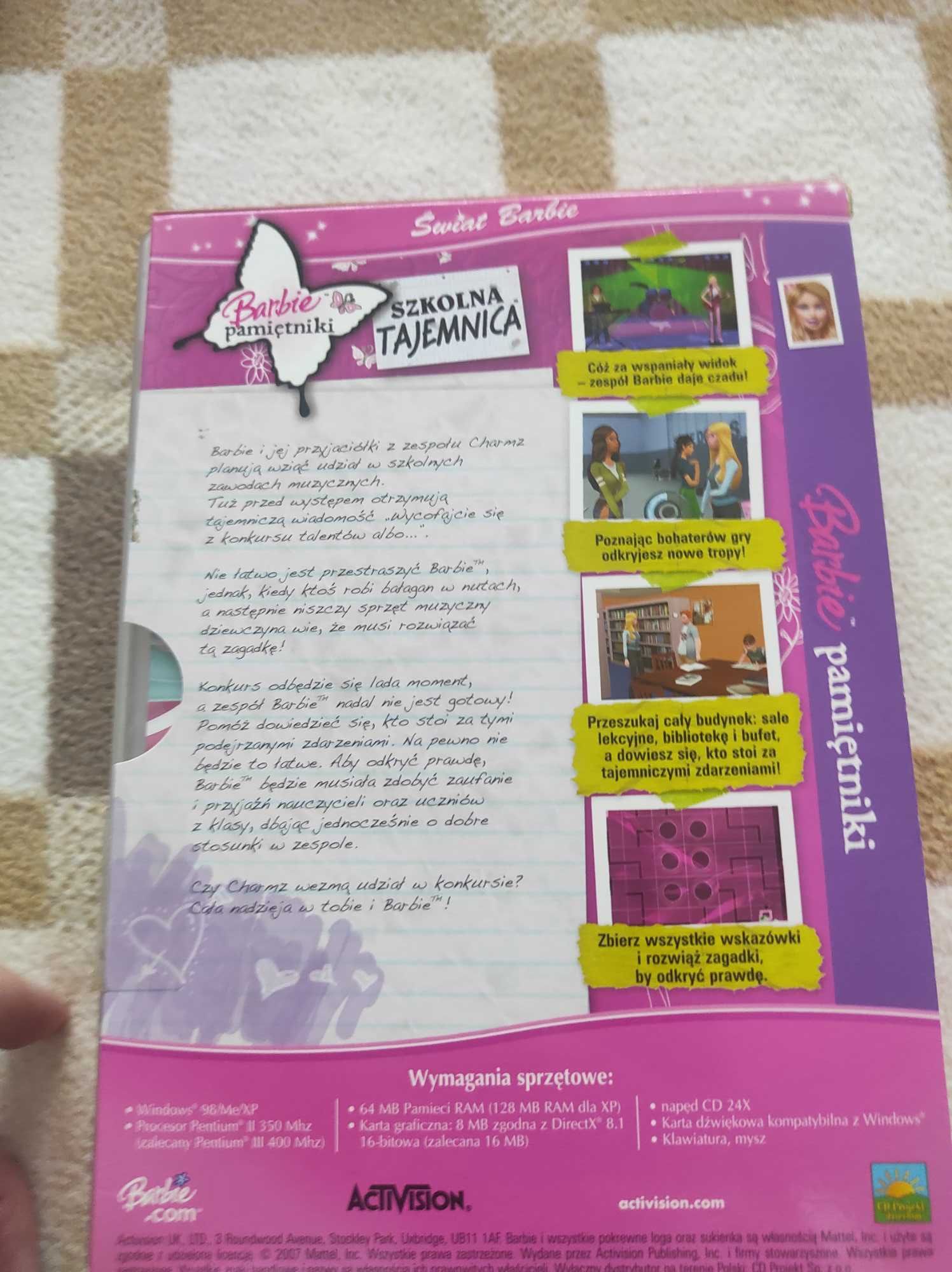 Sprzedam grę komputerową Świat Barbie Szkolna Tajemnica