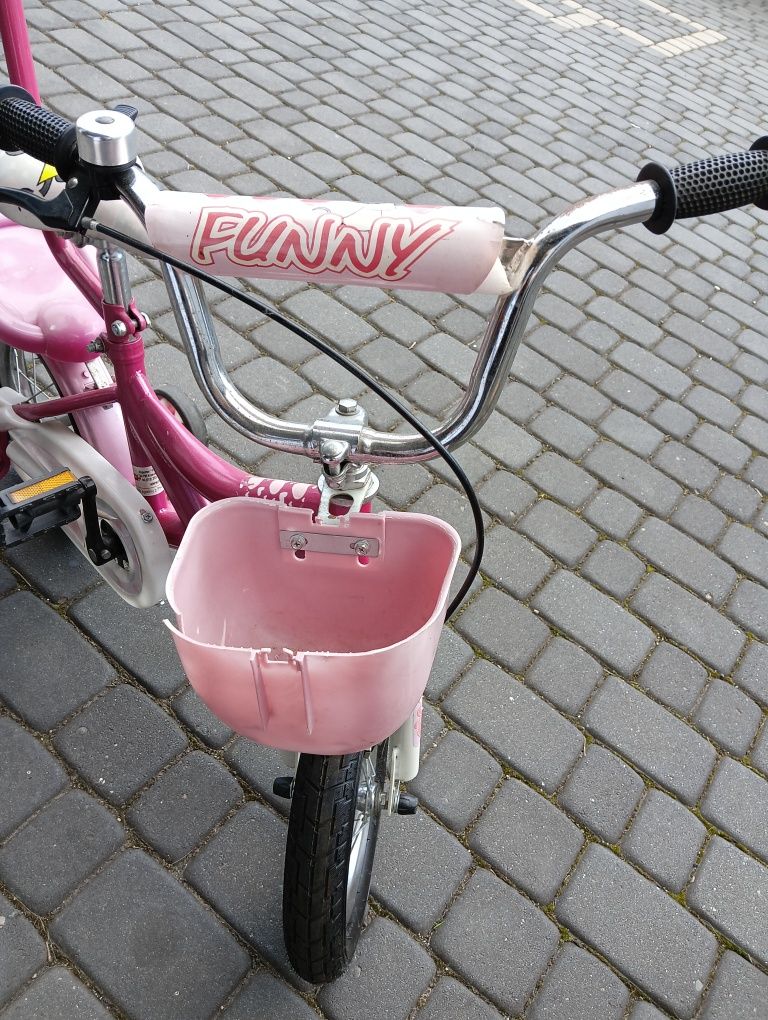 Rowerek dla dziewczynki różowy 12 cali