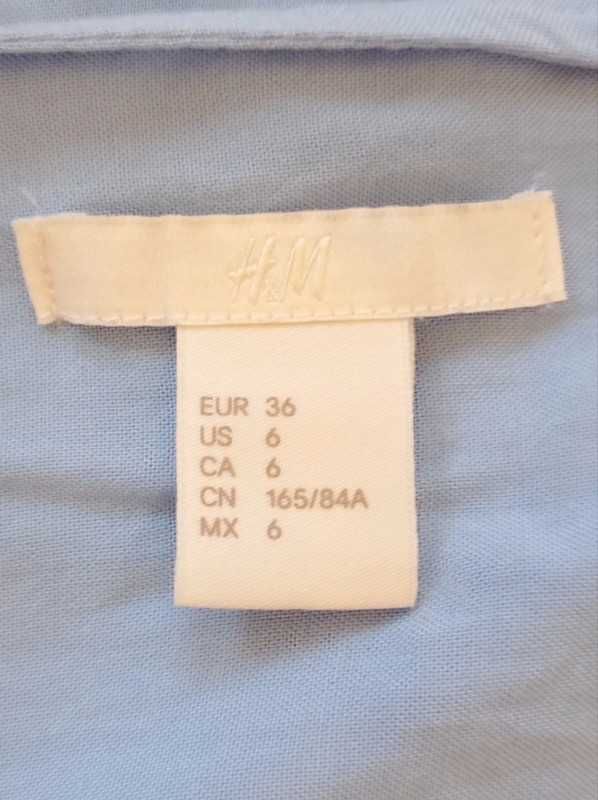 Błękitna sukienka z wiskozy H&M r.36