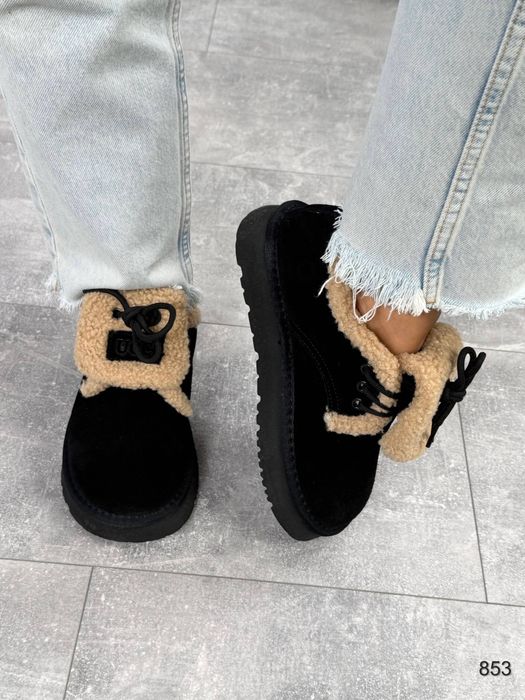 Жіночі шкіряні зимові черевики Лофери в кольорах