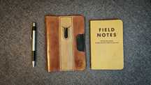 Borubar Skóroszyj - skórzane etui na Field Notes