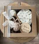 Zestaw prezentowy box babyshower, witaj na swiecie, roczek