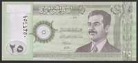 Irak 25 dinarów 2001 - Saddam - stan bankowy UNC