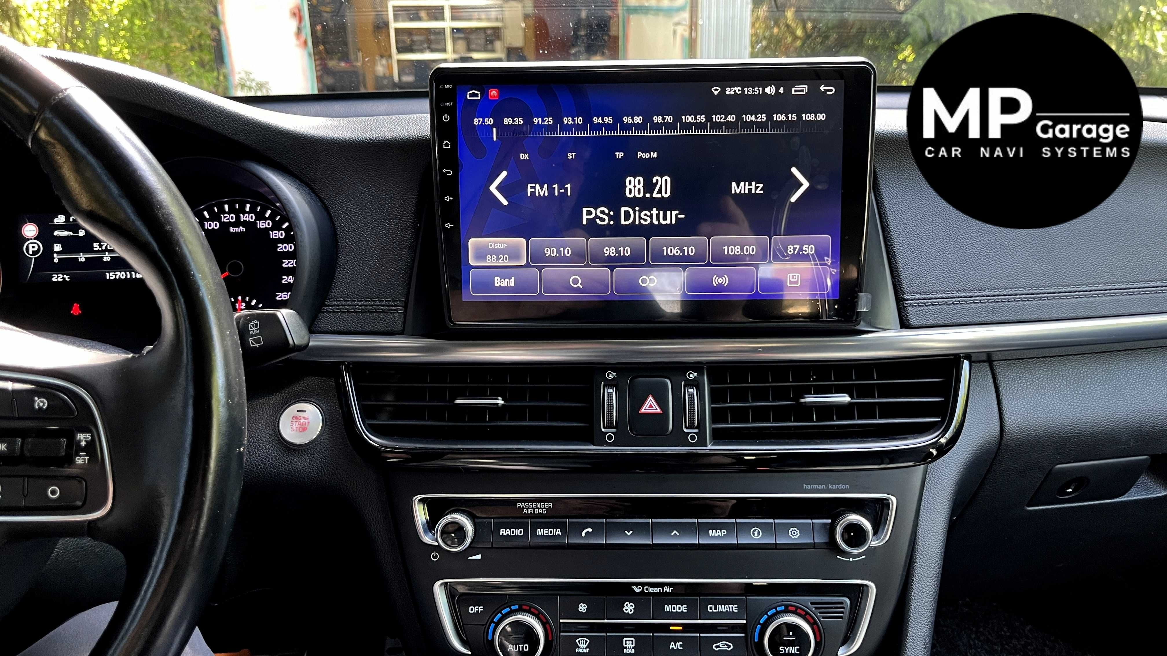 KIA OPTIMA_4 Radio Android 4G LTE Qled CarPlay AA Montaż