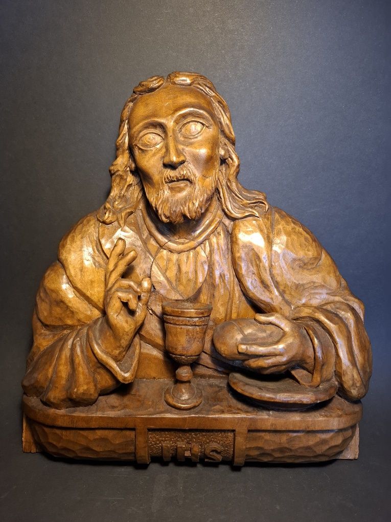 Plaskorzezba drewno Jezus