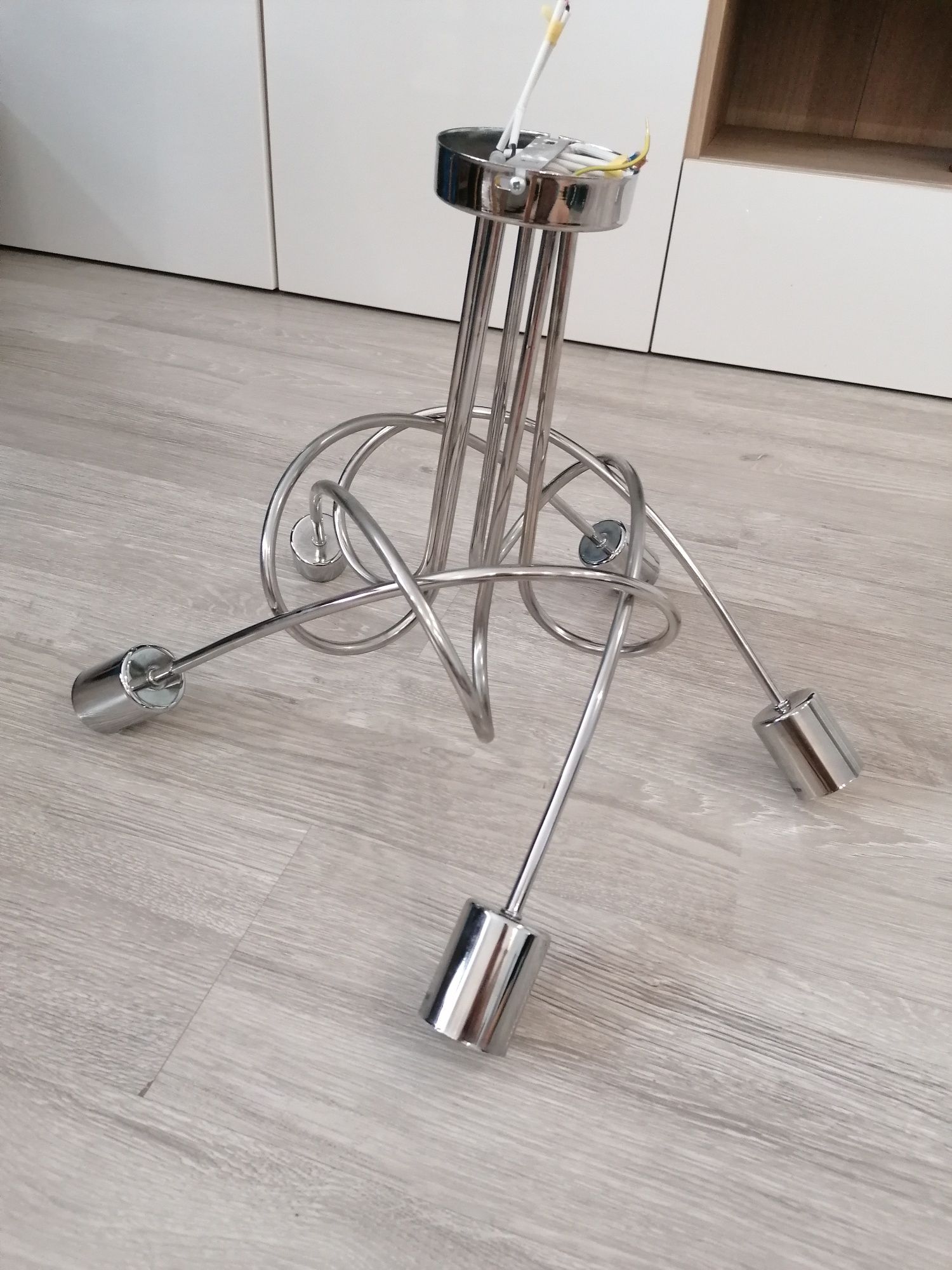 Lampa wisząca Tango 5 Chrom. Żyrandol E27