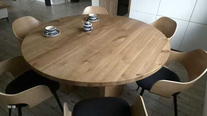 Stół dębowy, lite drewno, na wymiar