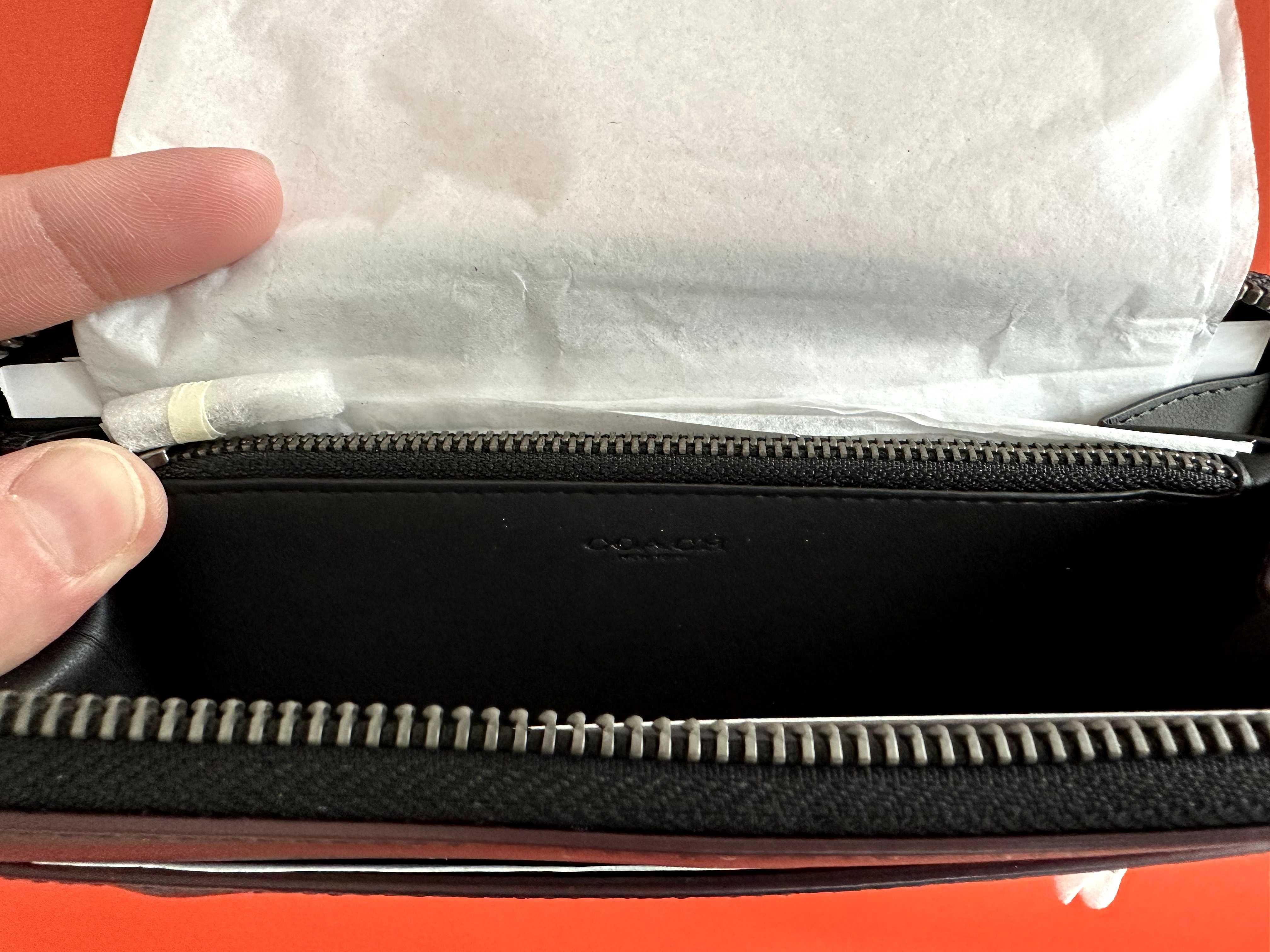 ??? Coach USA Accordion Wallet чоловічий гаманець клатч барсетка NEW