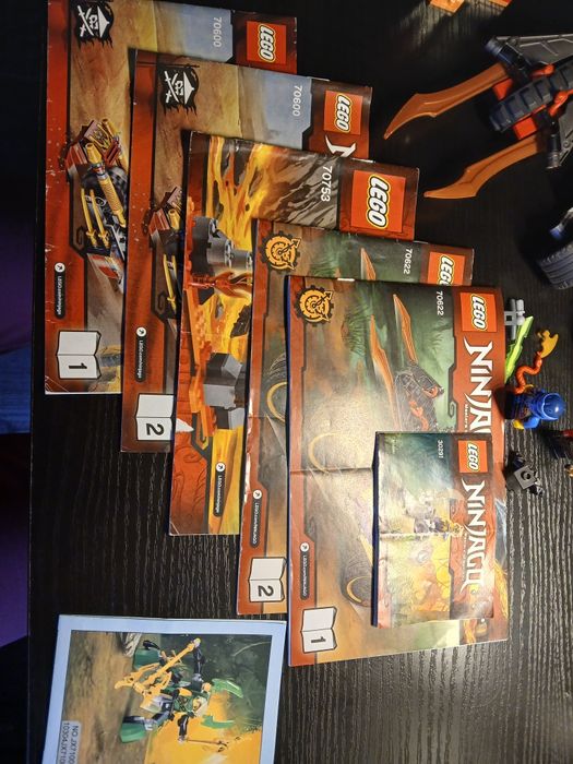 Zestawy Lego Ninjago 70600, 70622, 70753, 30291, instrukcje