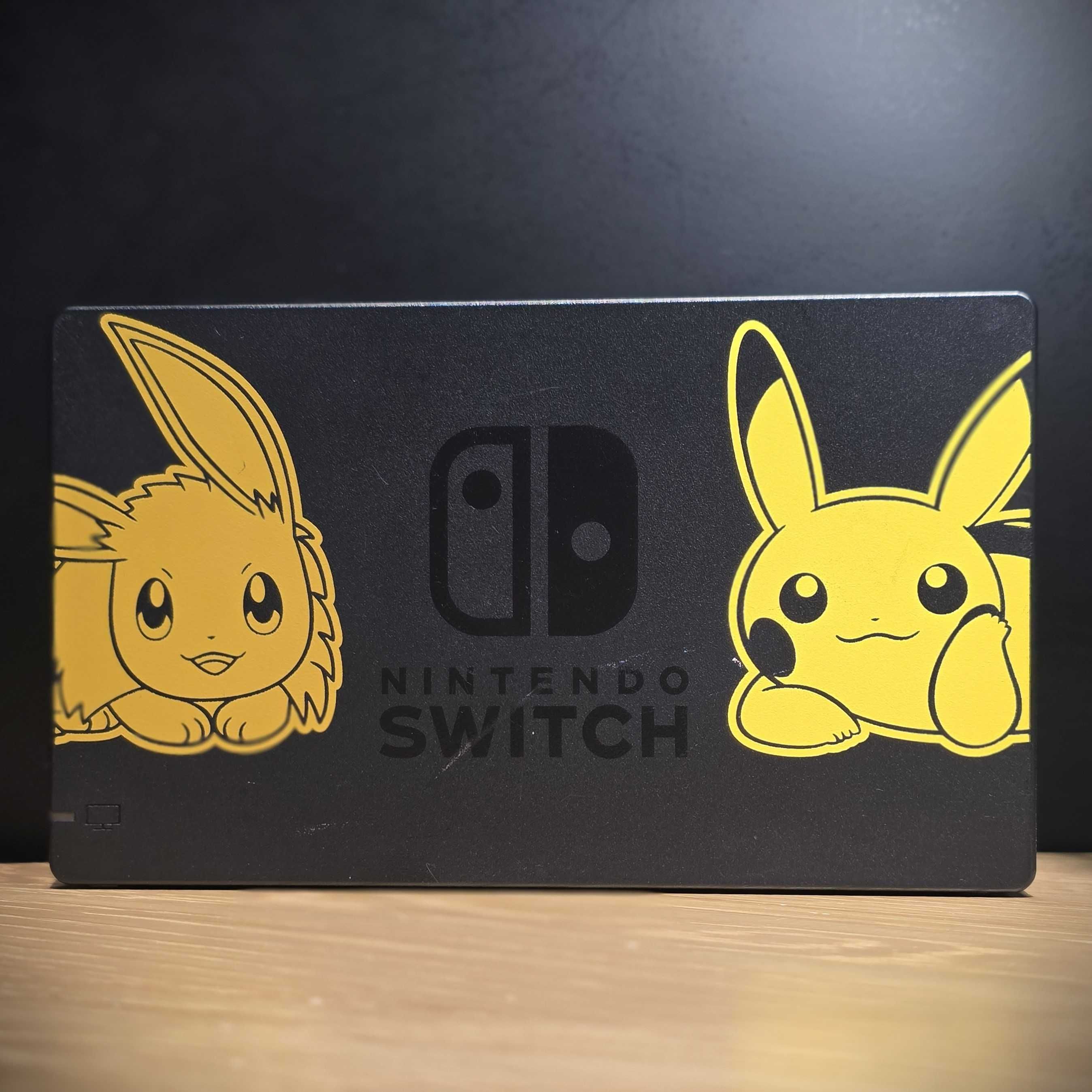 Komplet Konsola nintendo switch pokemon eevee pikachu pokeball
