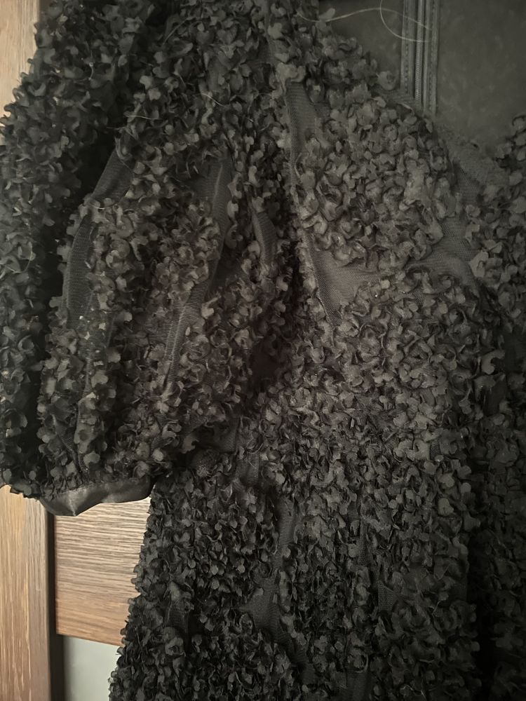 Sukienka mała czarna wyjsciowa koktajlowa