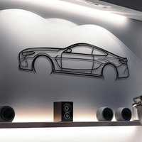 Декоративне панно на стіну машина BMW M8 Competition 56см