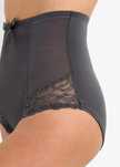 B.P.C. majtki figi panty shape antracytowe z koronką r.46