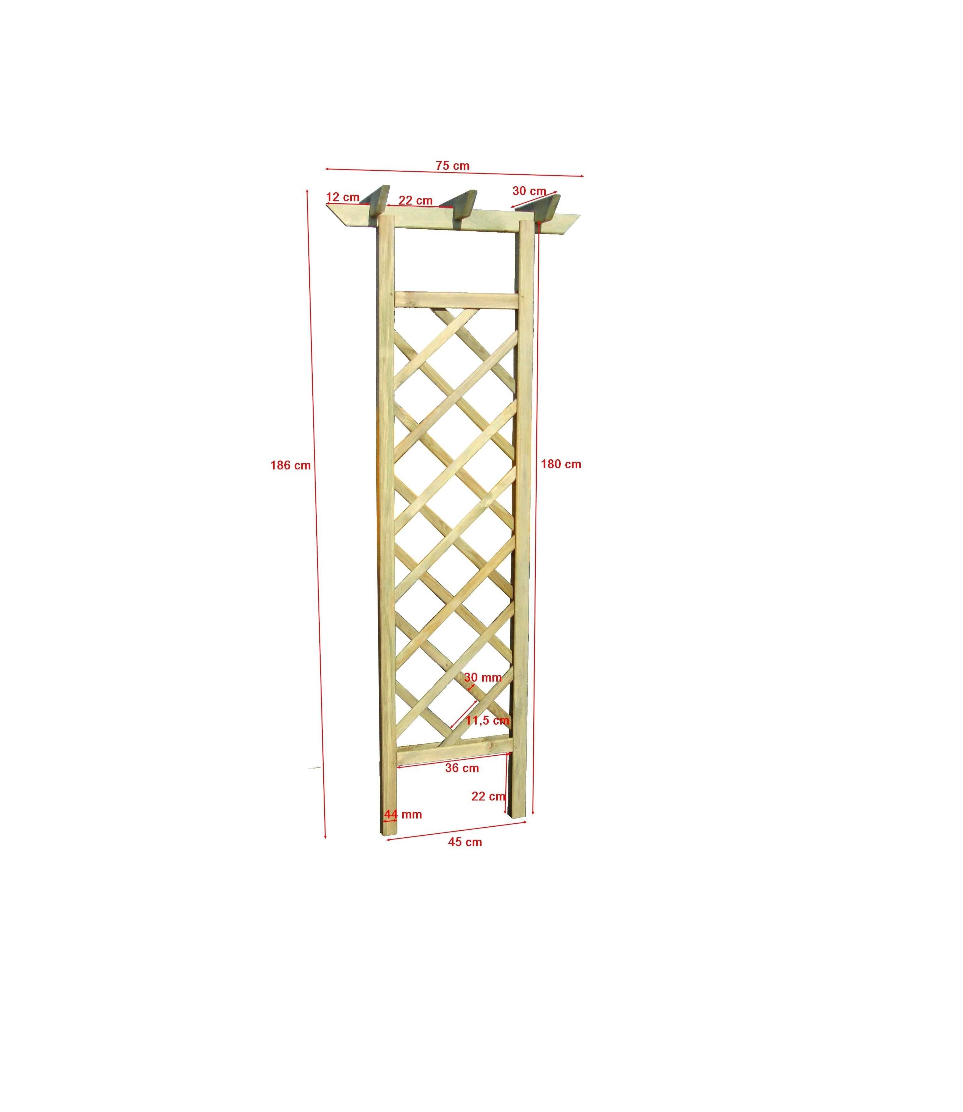 Krata z pergolą 186X75