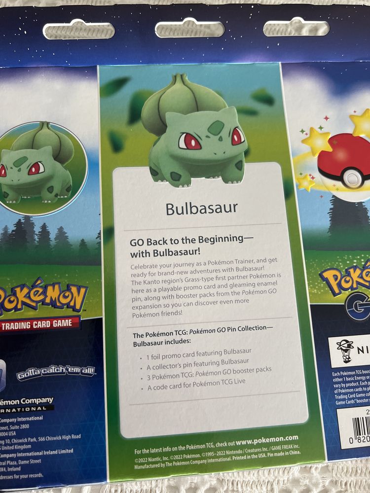 Pokémon GO - Pin Collection TCG- Bulbasaur