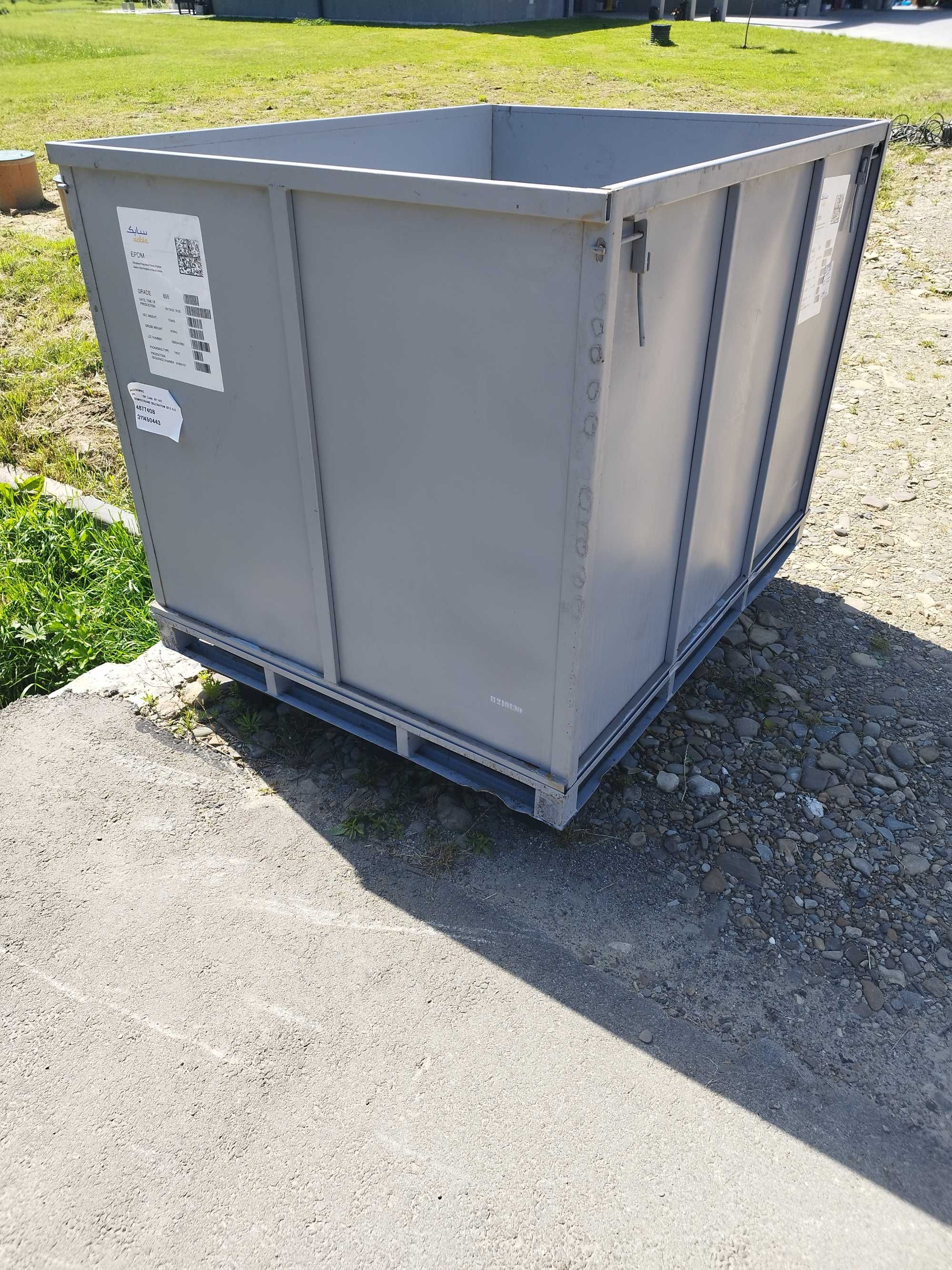 Skrzyniopaleta, paletopojemnik, skrzynia, box, pojemnik na zboże