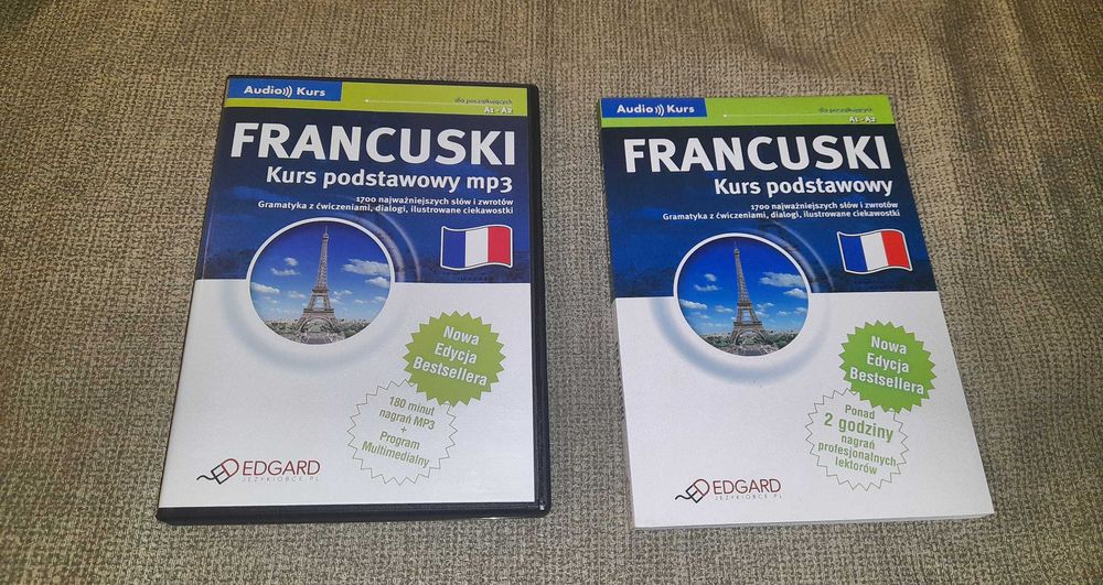 Książka do nauki języka francuskiego Edgar (książka + audio CD)