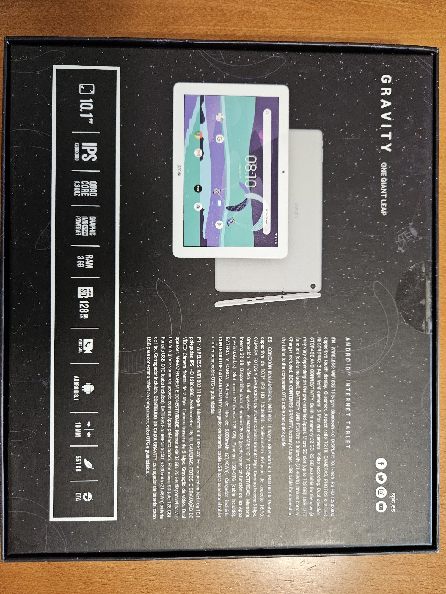Tablet SPC Gravity 3gb ram 32gb 10.1" - usado