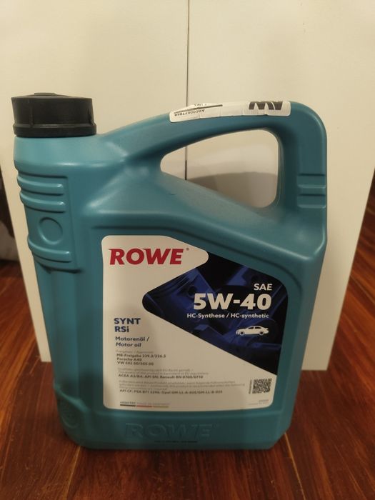 Моторное масло Rowe Hightec Synth RS HC-D 5W-40, 4 л
