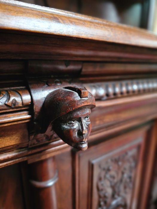 Zabytkowy kredens kredensy eklektyczne para 2 szt #1556 Stylowy Węgrów