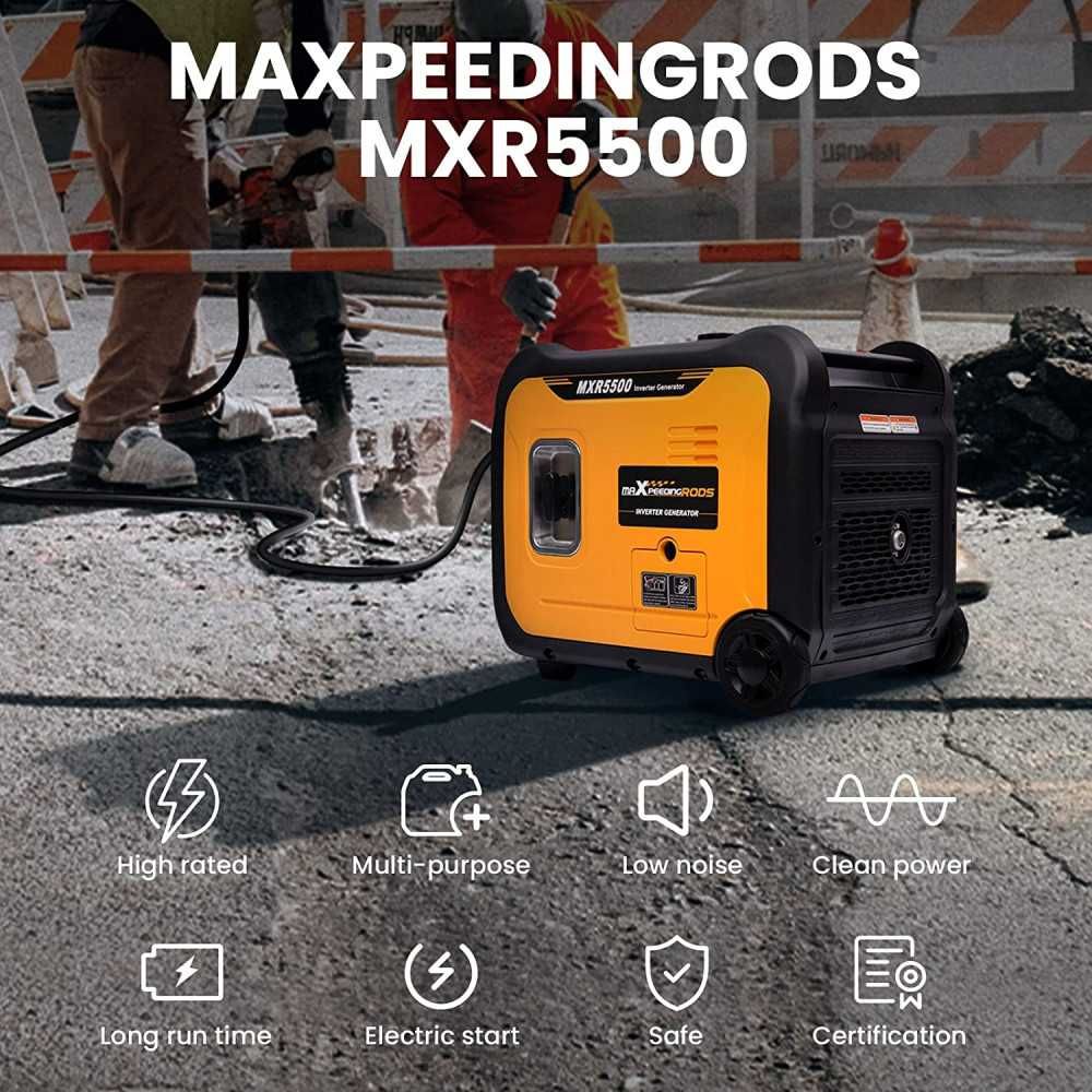 Інверторний генератор MaxPeedingRods MXR5500 - ГАРАНТІЯ 12 міс