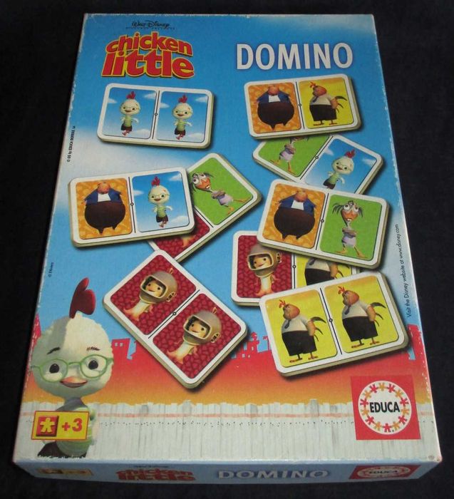 Chicken Little Domino em Madeira Educa