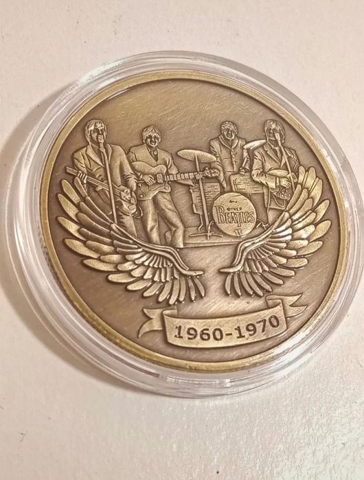 Moeda medalha Beatles 1960/1970