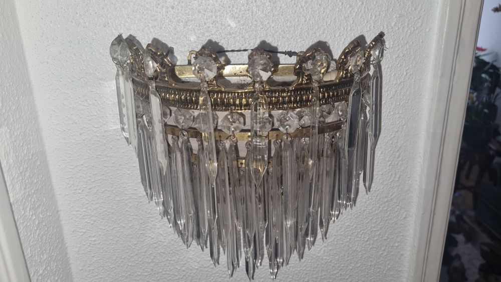 Candeeiro de cristal de parede