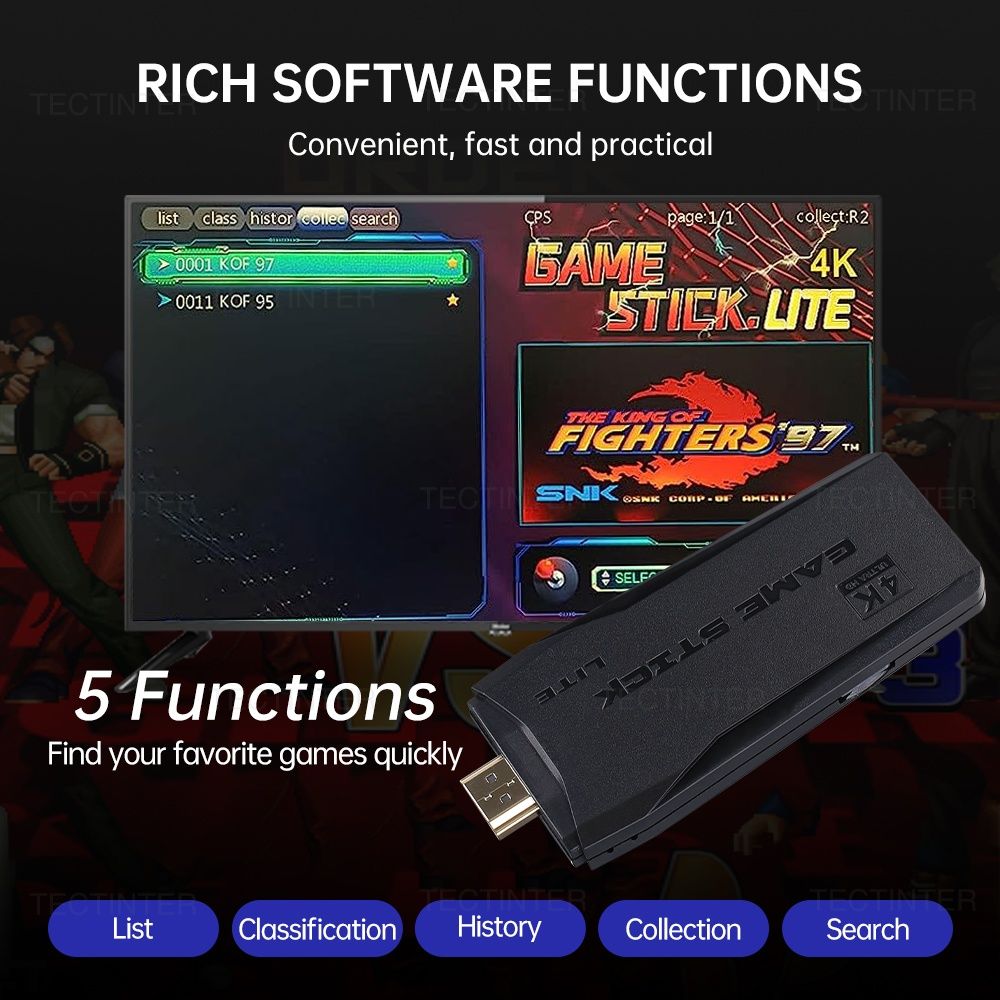 Consola retro game para crianças e adultos  comando sem fios