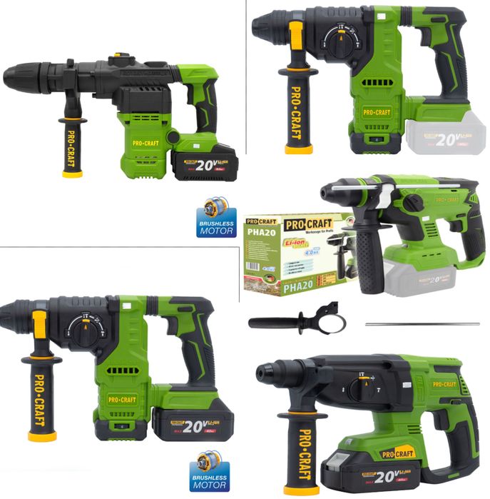 Акумуляторні перфоратори PRO-CRAFT