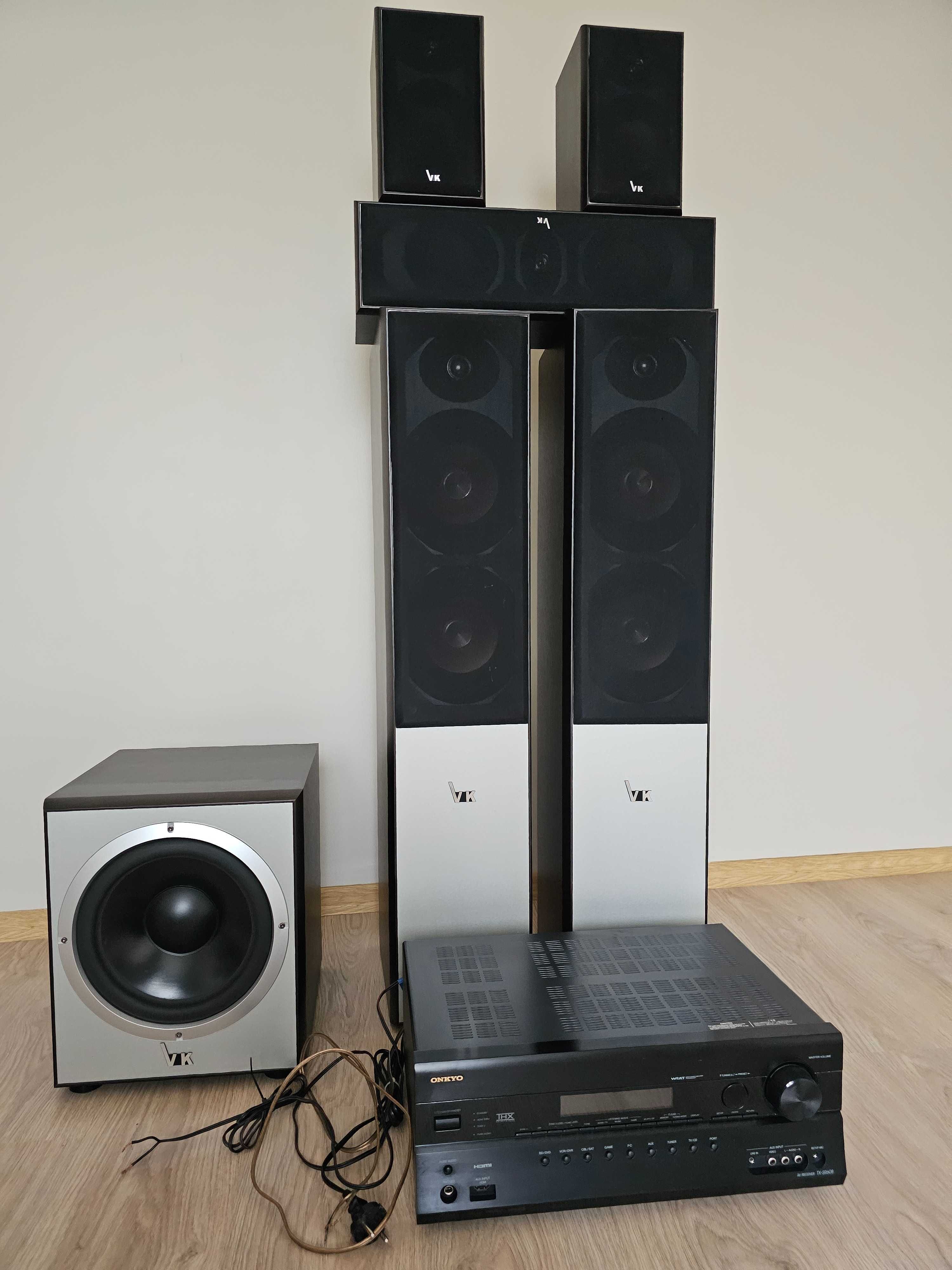 Zestaw Amplituner Onkyo TX-608/ 5.1 lub  7.1 z głośnikami