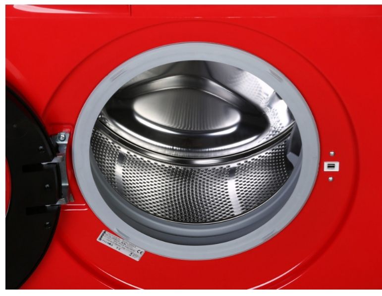 Стиральная машина красная