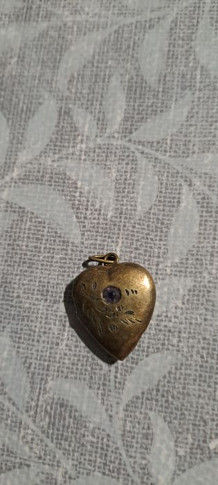 Янтарь,бурштын,винтаж кулон сердце серебро875 проба
