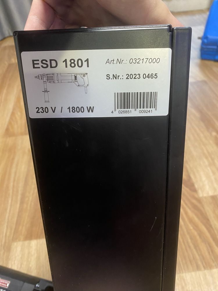 Дрель для сухого алмазного свердління eibenstock ESD 1801