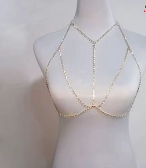 Harnes harness uprząż damska cyrkonie złota