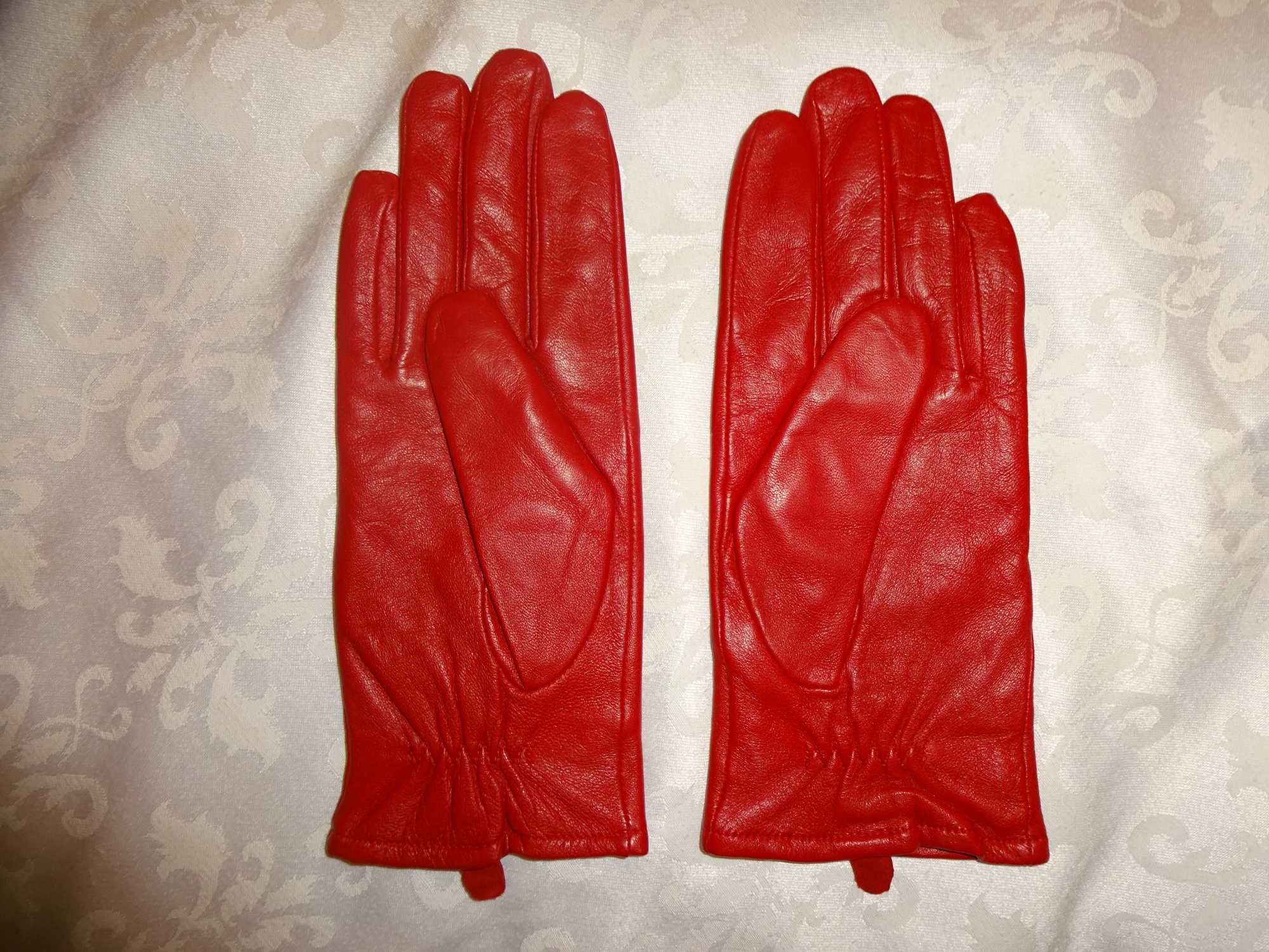 M&S Marks Spencer LEATHER skórzane rękawiczki OKAZJA jak nowe Small