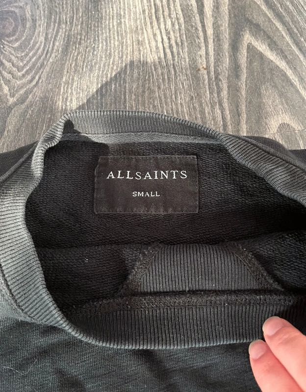 Allsaints Raven Crew in Black koszulka bluza