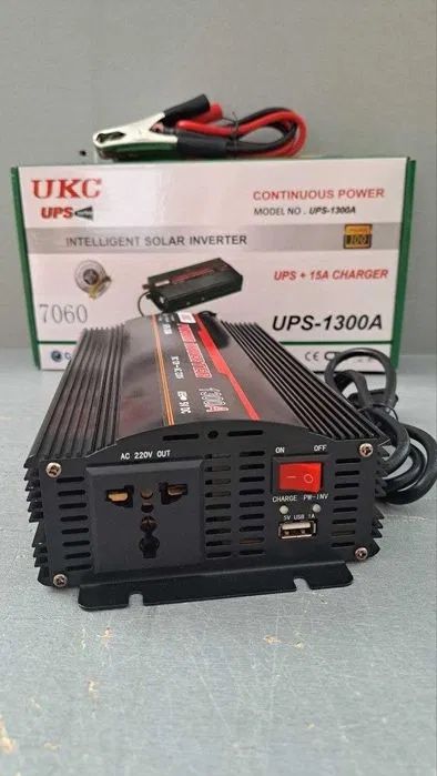 Перетворювач напруги 12V-220V 1300W UKC  опт и розниця